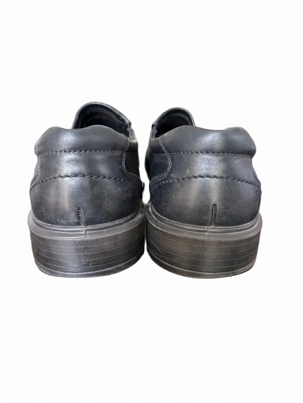 ECCO Helsinki Men's Black Leather Slip On Dress Loafers
